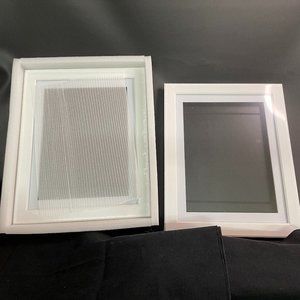 WUIRCCX (2) 10x12.5 Kids Art frame Front Opening Display 8.5x11w/Mat & HD Glass